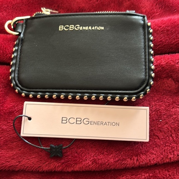 BCBGeneration Black Studded Keychain Wallet - Picture 5 of 11